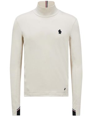 Moncler Grenoble Polartec Polo Neck Jumper - White