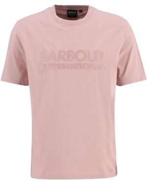 Barbour Logo T-Shirt - Pink