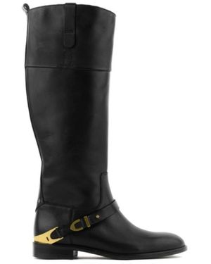 Golden Goose Charlie Buckled Knee-High Boots - Black