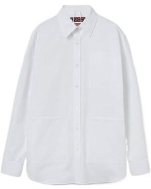 Gucci Collared Long-Sleeve Shirt - White