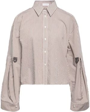 Brunello Cucinelli Patterned Shirts Blouses - Brown