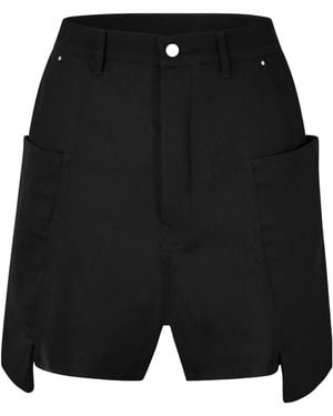 Rick Owens High-Waisted Utility Mini Short - Black