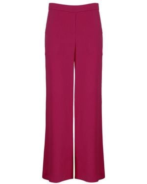 P.A.R.O.S.H. High-Waisted Wide-Leg Trousers - Pink