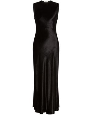 Alberta Ferretti Satin Dress - Black