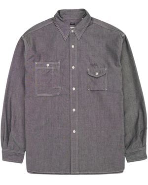 Nanamica Long-Sleeved Denim Shirt - Grey