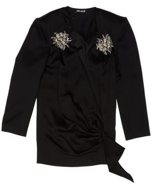 The Attico Long-Sleeved Dress - Black