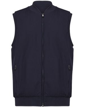 Fedeli Sleeveless Vest - Blue