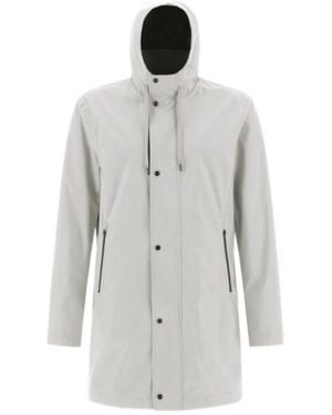 Herno Long-Sleeved Parka Coat - White