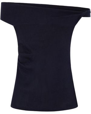 arch4 Off-Shoulder Top - Blue