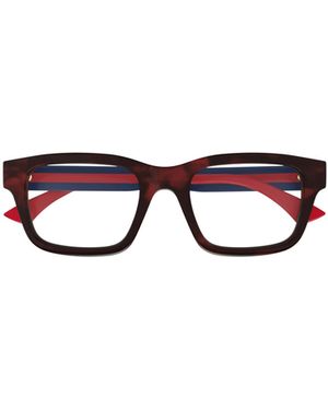 Gucci Eyewear Rectangular Glasses And Frames - White