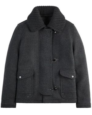 Fay Toggle Fastening Coat - Black
