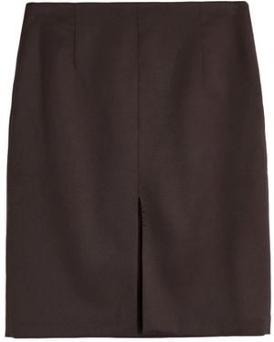 Our Legacy Siren Front-Split Skirt - Brown