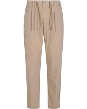 Herno Logo Casual Pants - Natural