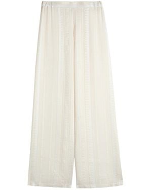 Zeus+Dione Textured Trousers - White