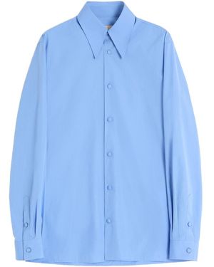 Valentino Button-Up Long-Sleeved Shirt - Blue