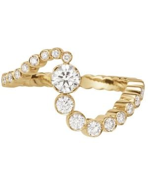 Sophie Bille Brahe Irregularly Shaped Diamond Ring - Metallic