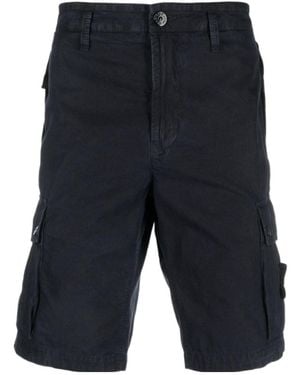 Stone Island Logo Shorts - Blue
