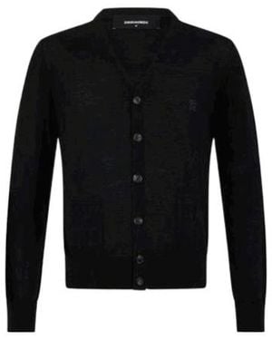DSquared² Long-Sleeve Knit Cardigan - Black