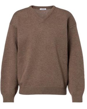 Jil Sander Wool-Blend Jumper - Brown
