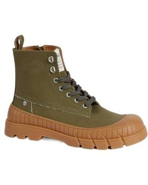 KENZO -Gobi' Lace-Up Boots - Green
