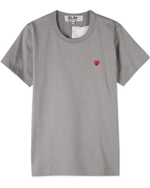 COMME DES GARÇONS PLAY Heart-Shaped T-Shirt - Grey