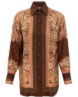 Zimmermann Luna Relaxed Shirt - Brown