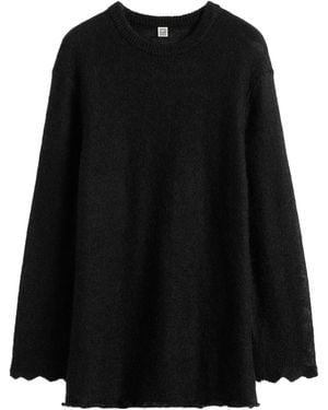 TOTEME Long Open Weave Knit - Black