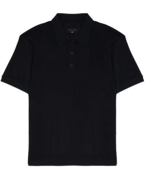 Rag & Bone Short-Sleeved Polo Shirt - Black