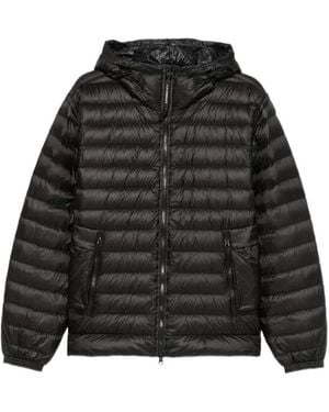 C.P. Company Long-Sleeved Quilted Down Jacket - Black