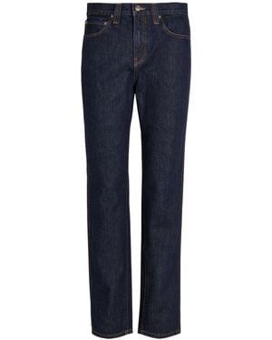 KHAITE Farley Slim Straight-Leg Jeans - Blue