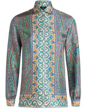 Etro Long-Sleeved Shirt - Blue