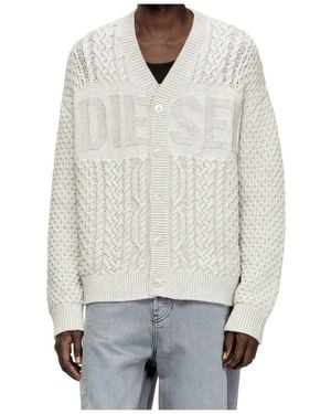 DIESEL Casual Styling Cardigan - White