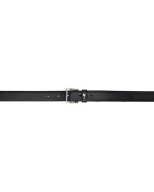 Ami Paris Leather Paris Paris Belt - Black