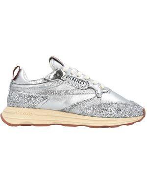 Pinko Metallic Trainers - White