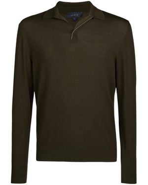 Sease Long-Sleeved Polo Shirt - Green