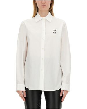 Moschino Long Sleeve Button-Down Shirt - White