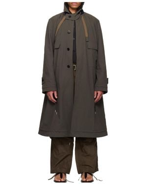 Sacai Weathercloth Coat - Gray