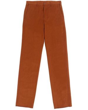 Paul & Shark Straight Casual Trousers - Brown