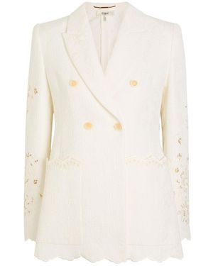 Chloé Floral Jacket - White