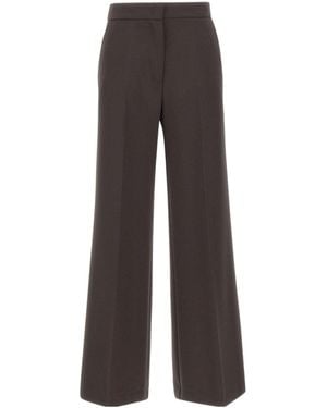 Kaos Pleated Palazzo Pants - Gray