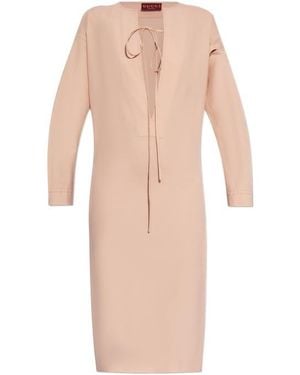 Gucci Long-Sleeve Dress - Pink
