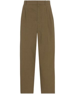 The Row Lilas Straight Leg Trousers - Green
