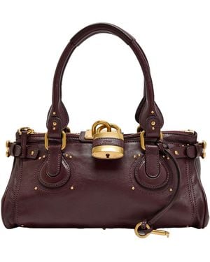 Chloé Leather Handbag - Purple