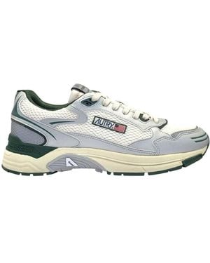 Autry Metallic Mesh Trainers - White