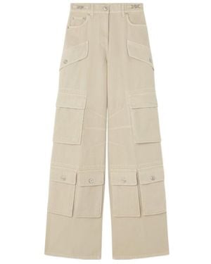 Versace Cotton Cargo Jeans - White