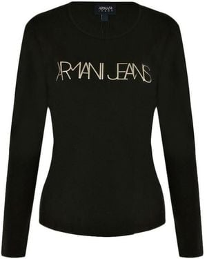 Armani Jeans Long Sleeved T-Shirt - Black