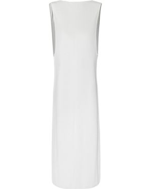 Jacquemus Le Robe Capa High Neck Maxi Dress - White