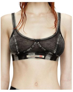 DIESEL Kassie-Dnm Jersey Bralette - Black
