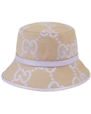 Gucci Jumbo Gg Bucket Hat - White