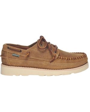 Sebago Keuka Oil Lace-Up Shoes - Brown